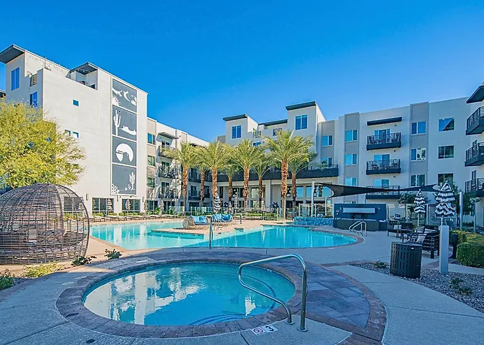 Appartement Near Mayo Sunny Retreat Heated Pool & King Bed Scottsdale